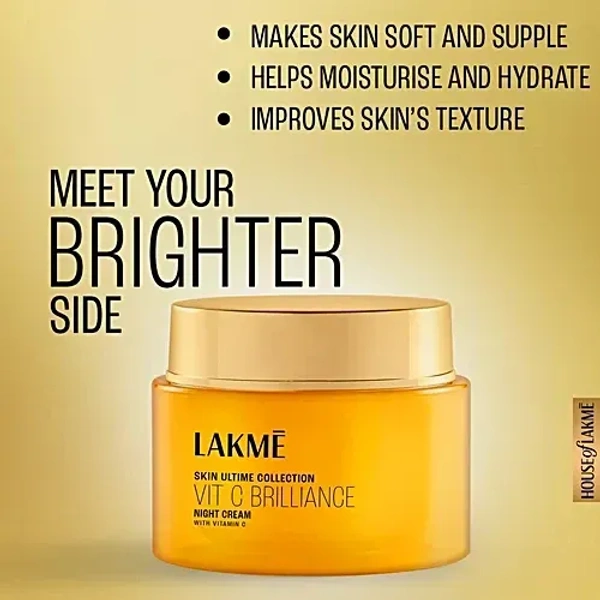 Lakme 9to5 Vitamin C+ Night Cream: 50 g - 50g