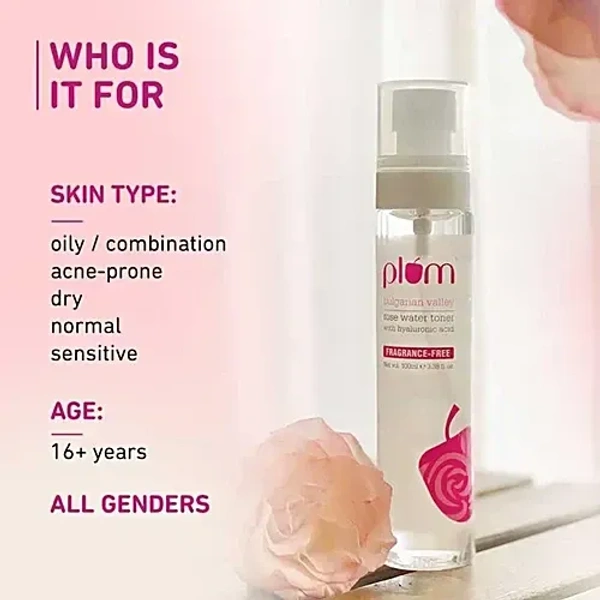 Plum Plum Bulgarian Valley Rose Water Toner: 100 ml - 100ml