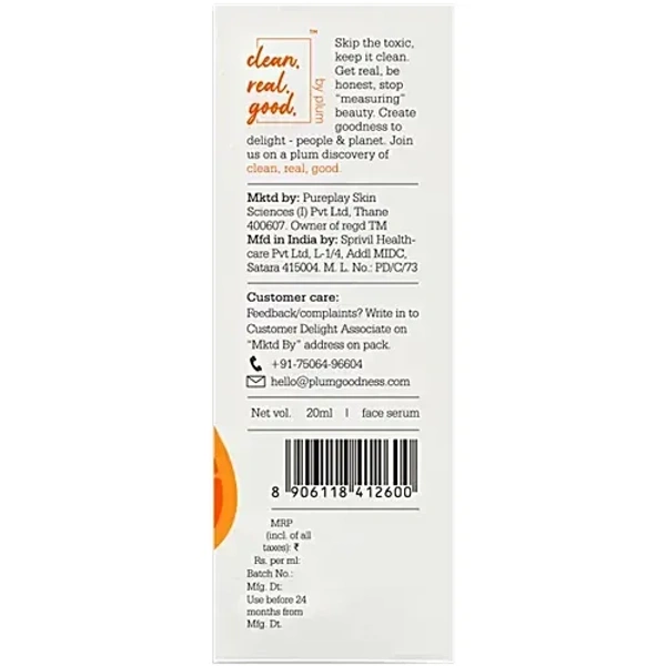 Plum Vitamin C Face Serum With Mandarin: 20 ml - 20 ml