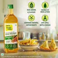 Tata Simply Better Cold Pressed Groundnut Oil: 910 g - 1L
