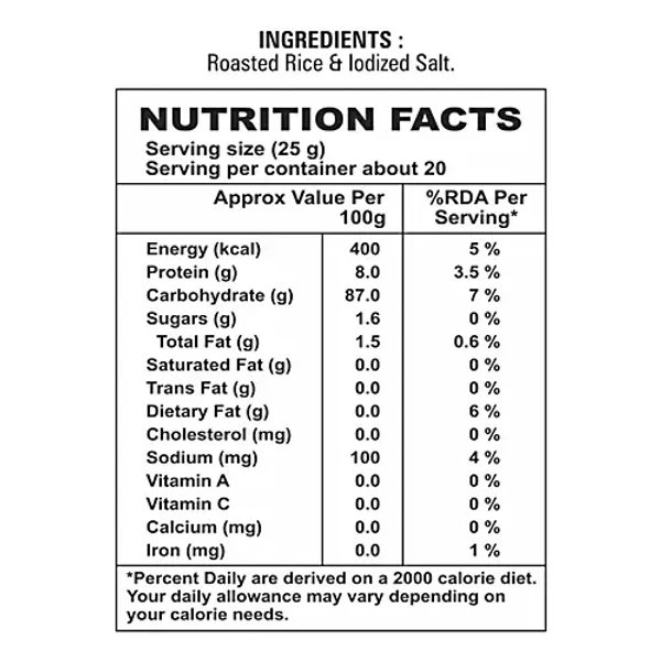 Vijay Premium Murmura (Puffed Rice): 500 g - 500g