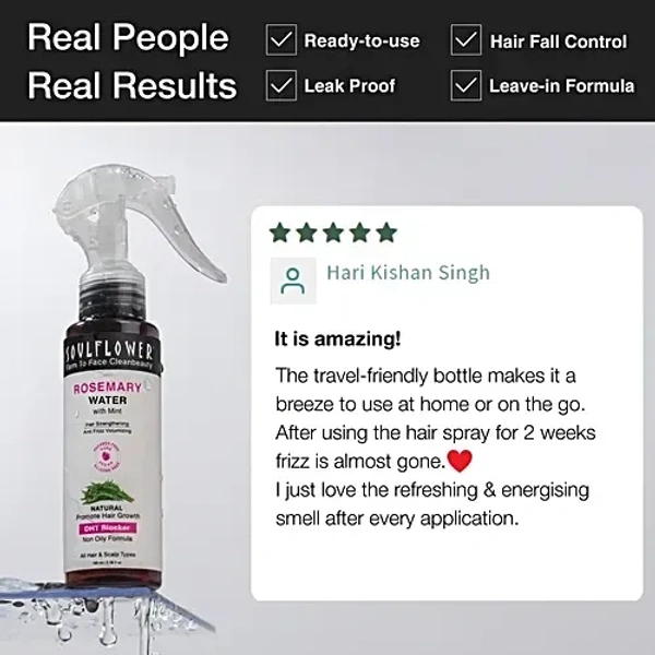 Soulflower Rosemary Mint Extract: 100 ml - 100,ml