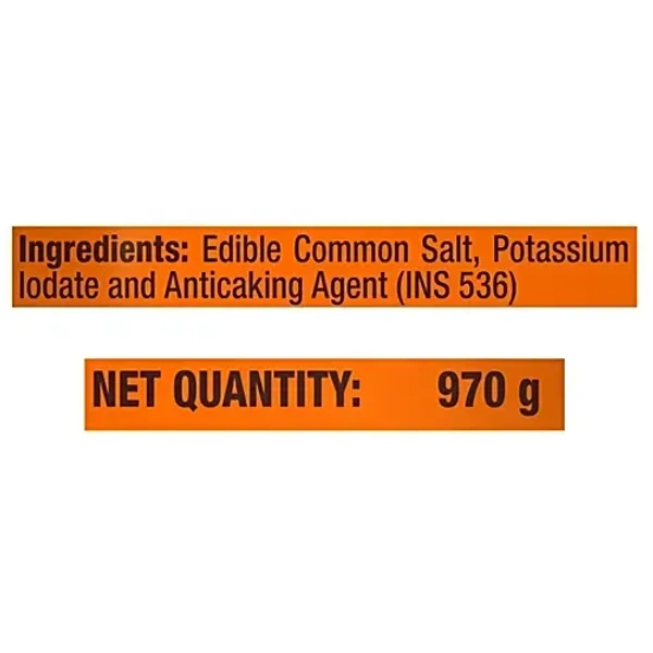 Tata Salt - Evaporated Iodised: 1 kg - 1kg