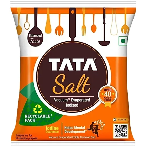 Tata Salt - Evaporated Iodised: 1 kg - 1kg