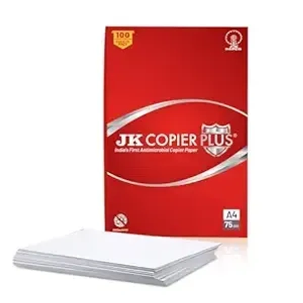 Jk Copier Plus Antimicrobial 75 GSM A4 Paper: 100 Sheets - 75 GSM A4 Paper: 100 Sheets