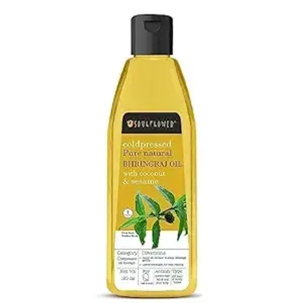 Soulflower Soulflower Cold-Pressed Natural Bhringraj Oil: 120 ml - 120ml