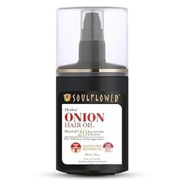Soulflower Herbal Onion Hair Oil: 120 ml - 120ml
