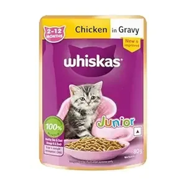 Whiskas Adult Chicken In Gravy (1+ Years): 80 g - 80 g