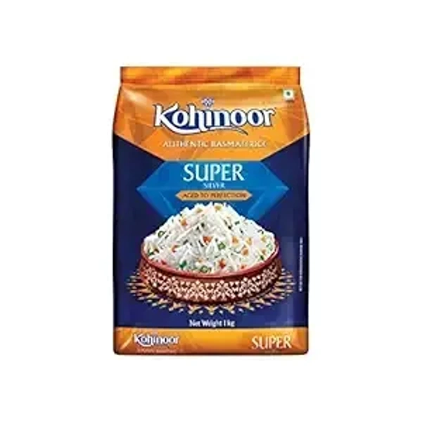  Kohinoor Super Silver Basmati Rice: 1 kg - 1kg