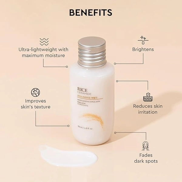 The Face Shop Rice Ceramide Moisturizing Emulsion: 70 ml - 70ml