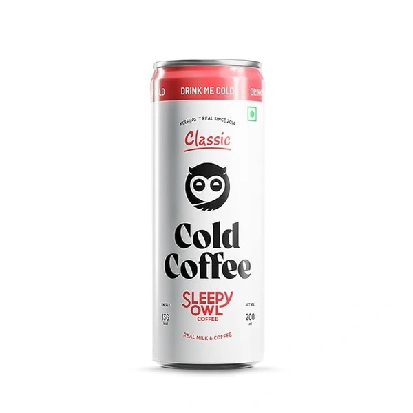 Sleepy Owl Cold Coffee Can Classic: 230 ml - 230ML