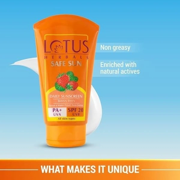 Lotus Lotus Herbals Lotus Herbals Sunscreen Cream SPF 20 UVB: 100 g - 100 g