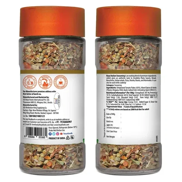 Keya Pizza Seasoning: 40 g - 40g