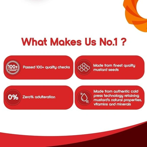 Fortune Fortune Kachi Ghani Mustard Oil Bottle (1 L): 910 g - 1L