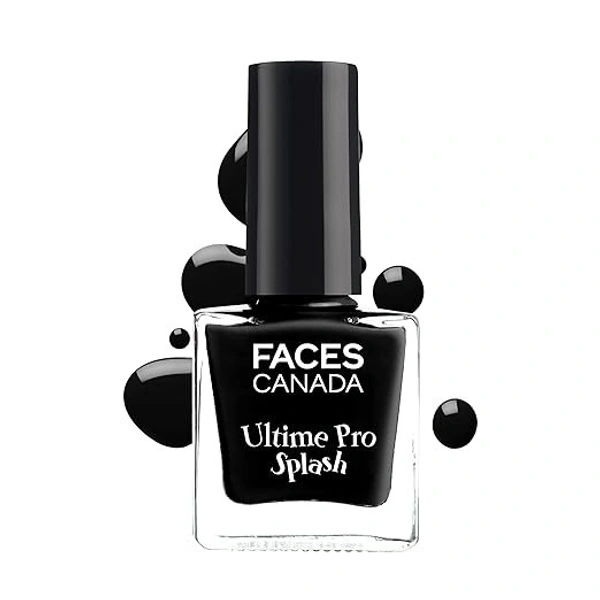 Faces Canada Splash Nail Enamel - Black Beauty 15: 8 ml - 8 ml