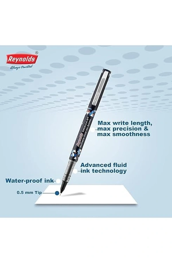 Reynolds Trimax Ball Pen - Blue: Pack of 3 - Pack of 3