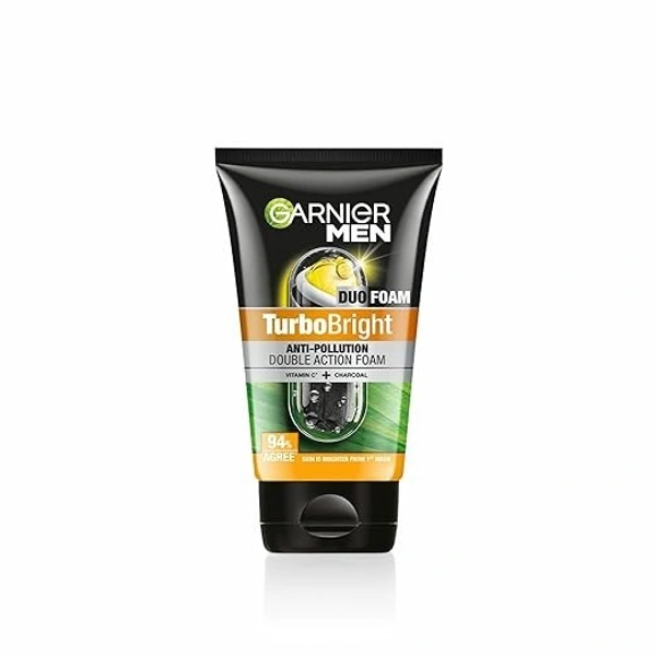 Garnier Men Turbo Bright Face Wash: 100 g - 100 g
