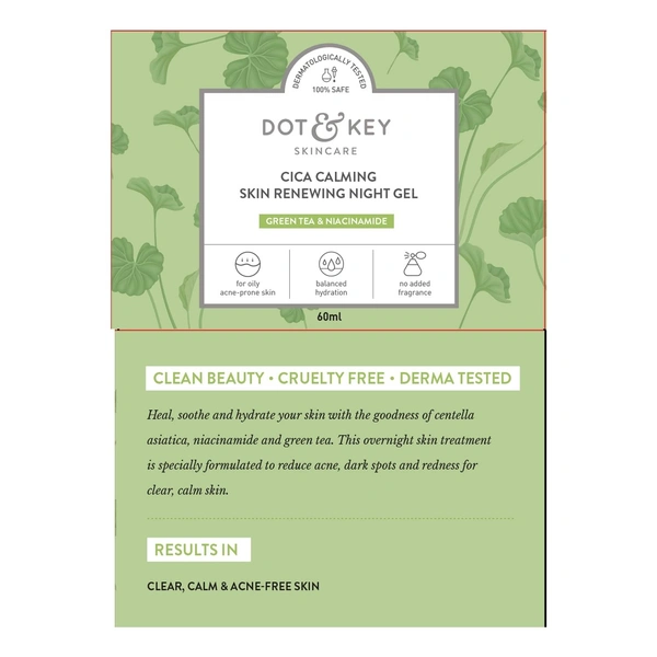 Dot & Key  Dot & Key Cica Calming Skin Renewing Night Gel: 60 ml - 60 ml