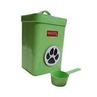 HAZEL Pet Food Container (Green) - 3200 ml: 1 Unit - 3200 ml: 1 Unit