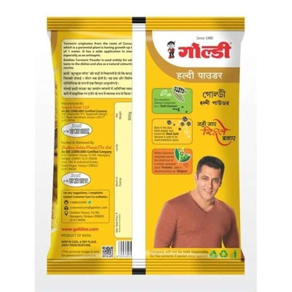 Goldiee Goldiee Turmeric Powder Pouch: 500 g - 500g
