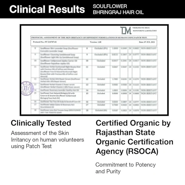 Soulflower Soulflower Cold-Pressed Natural Bhringraj Oil: 120 ml - 120ml