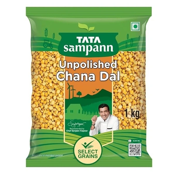 Fortune Unpolished Chana Dal: 1 kg - 1kg