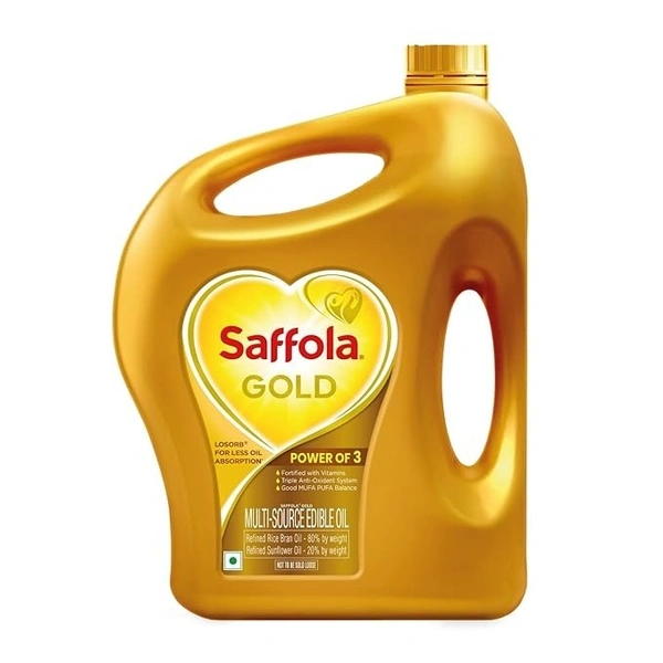 Saffola Gold Multi-Source Edible Oil (3 L): 2.73 kg - 3L