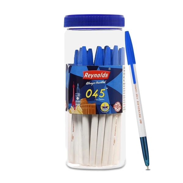 Reynolds 045 Jar Ball Pen - Blue: Pack Of 25 - Pack Of 25