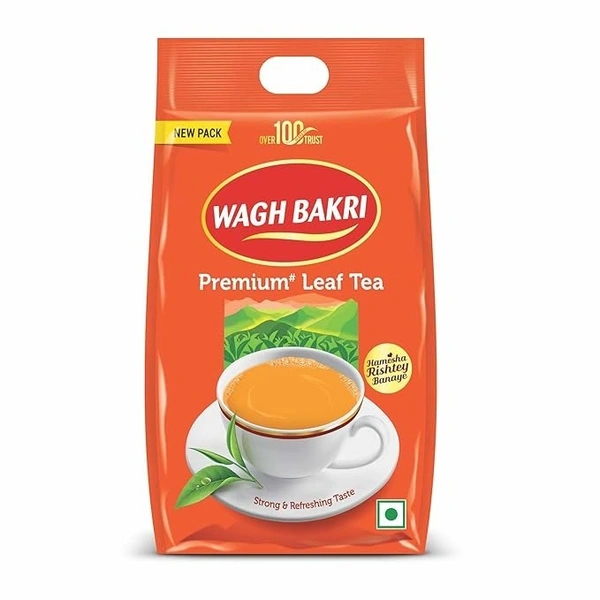 Wagh Bakri Premium Leaf Tea Pouch: 1 kg - 1KG