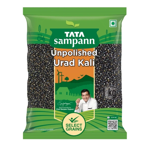 Tata Sampan Unpolished Urad Kali: 1 kg - 1kg