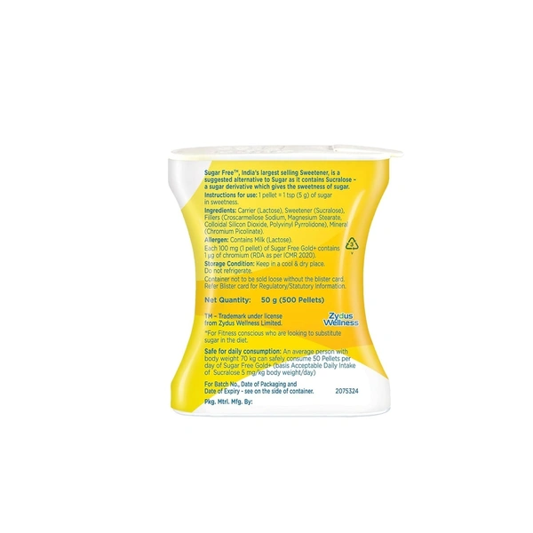 Sugar Free Gold Pellets: 300 Pellets - 300pelles