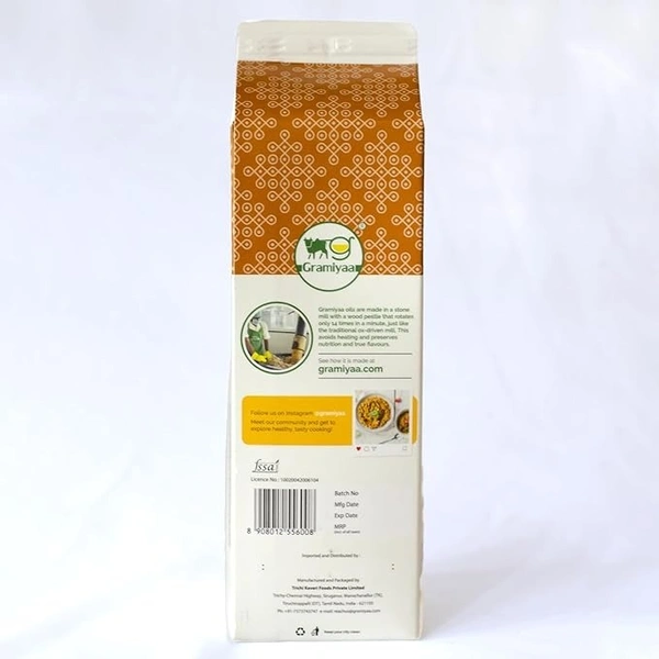 Gramiyaa Wood Cold Pressed Sesame Oil (1 L): 910 g - 1L