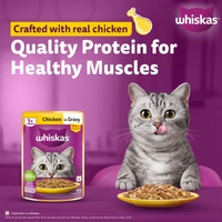 Whiskas Chicken In Gravy Flavour 1+ Years Cat Food: 14 Ux80 g - 14 Ux80 g