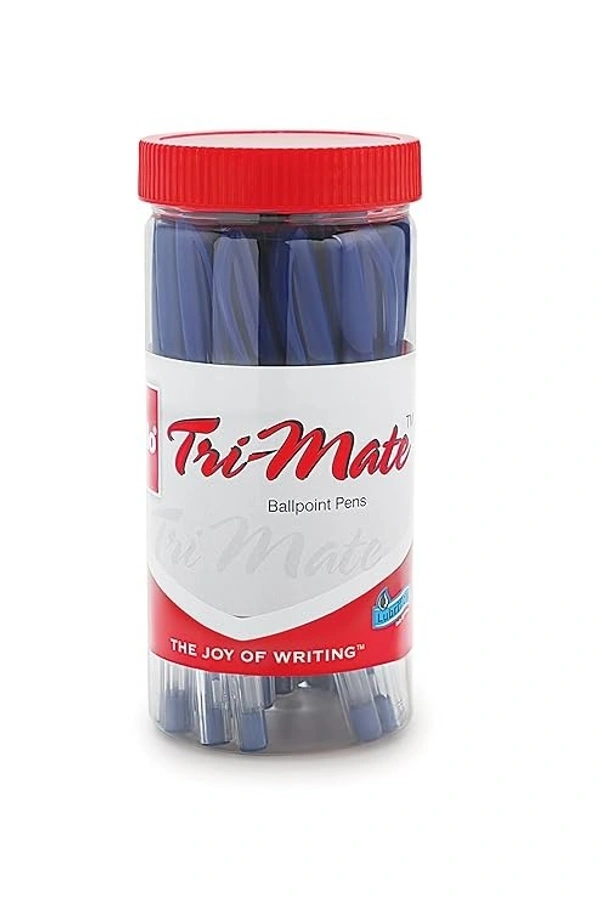 Cello Trimate Tip Blue Ball Pen Jar: 25 Pieces - 25 Pieces