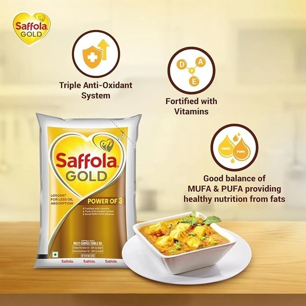 Saffola Gold Oil (1 L): 910 g - 1L