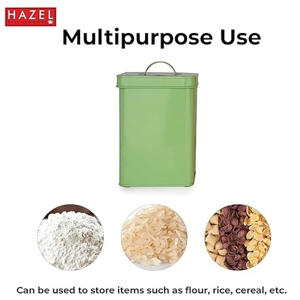 HAZEL Pet Food Container (Green) - 3200 ml: 1 Unit - 3200 ml: 1 Unit