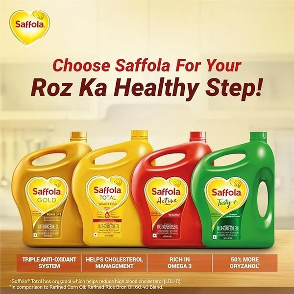 Saffola Gold Multi-Source Edible Oil (3 L): 2.73 kg - 3L