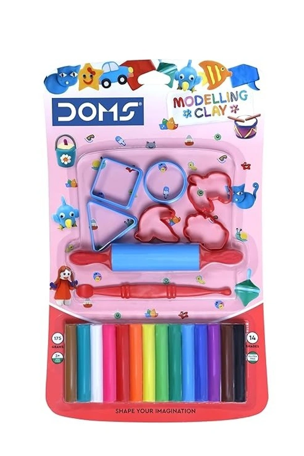 Doms Modelling Clay - 14 Shades: 1 Unit - 14 Shades: 1 Unit