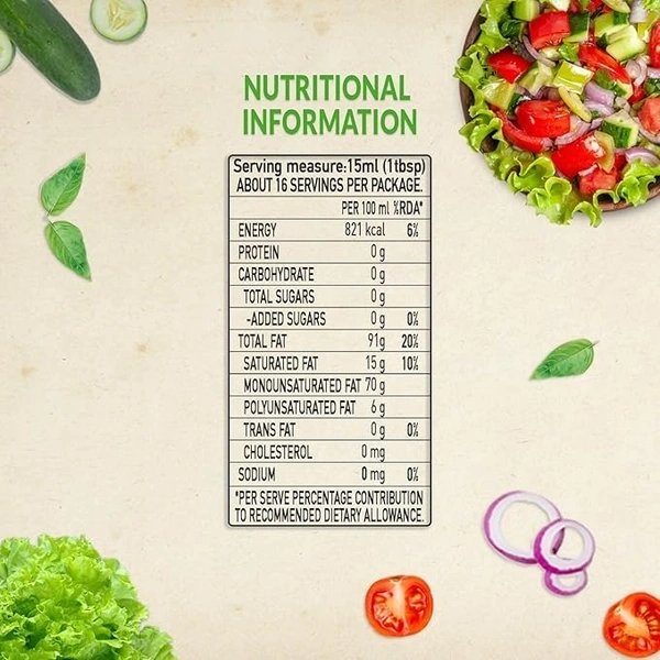 Figaro Figaro Extra Virgin Olive Oil (500 ml): 456 g - 500ML