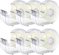 D Homes Plastic Tape Dispenser - 18 mm x 33 Metres: 3 Pieces - 18 mm x 33 Metres: 3 Pieces