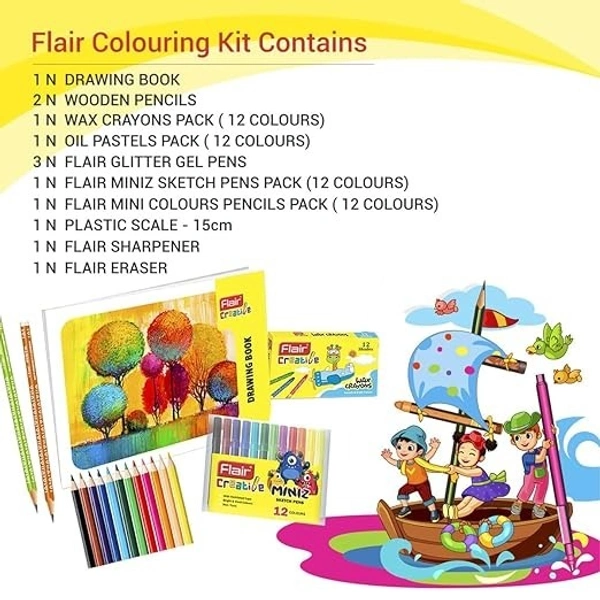 Flair Creative Colouring Kit: 1 Unit - 1 Unit