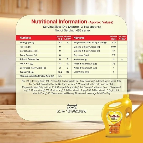Saffola Total Oil (5 L): 4.550 kg - 5L