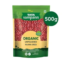 Tata Sampann Organic Unpolished Rajma Red: 500 g - 500g
