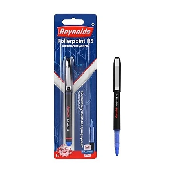 Reynolds Rollerpoint R5 Blister Blue Ball Pen: 1 Unit - 1 Unit
