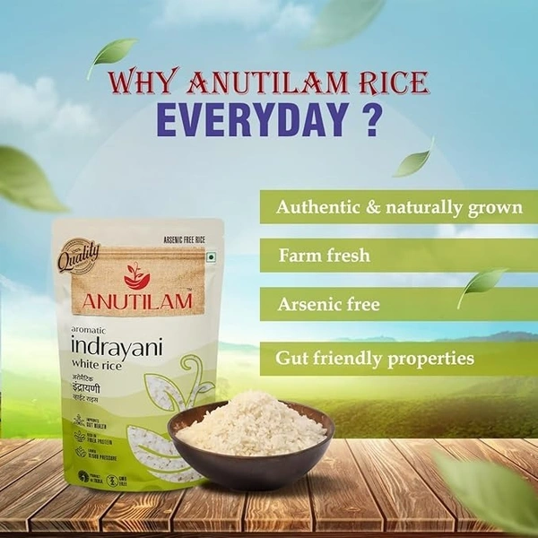  Anutilam  Anutilam Aromatic Indrayani White Rice: 5 kg - 5kg