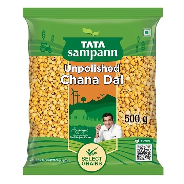 Fortune Unpolished Chana Dal: 500 g - 500g