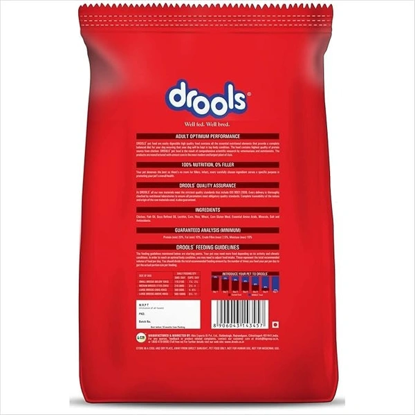 Drools Adult Optimum Performance Food: 20 kg - 20 kg