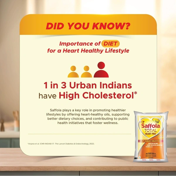 Saffola Total Pro Heart Conscious Oil Pouch (1L): 910 g - 1L