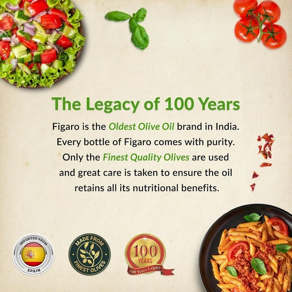 Figaro Figaro Extra Virgin Olive Oil Bottle (1 L): 912 g - 1L