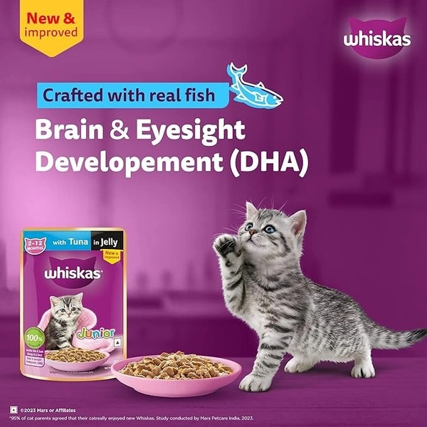 Whiskas Tuna In Jelly Flavour (1+Years): 80 g - 80 g